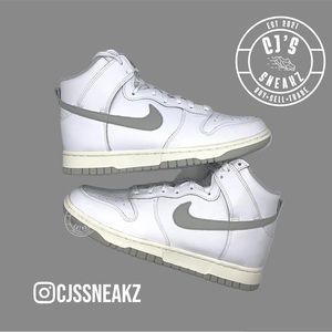 Women’s Authentic Nike Dunk High ‘Grey Fog’ Size 10 Deadstock!